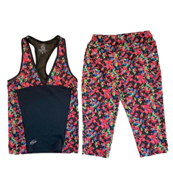 Covergirl active set of leggings and top woman’s size medium / small yoga pants - Picture 1 of 7